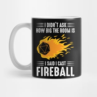 I cast Fireball Wizard Sorcerer DM Gift TTRPG Mug